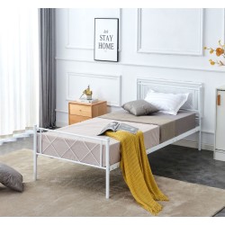 Metal bed 90x200 (white)