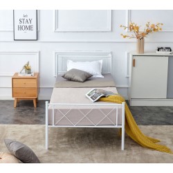 Metal bed 90x200 (white)