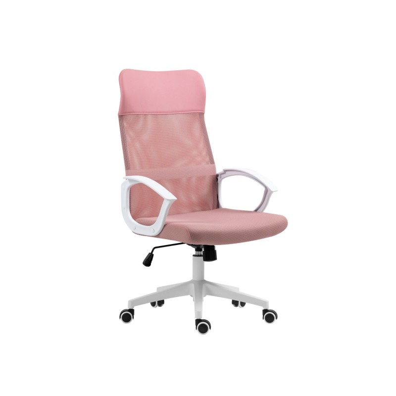 Pink swivel chair