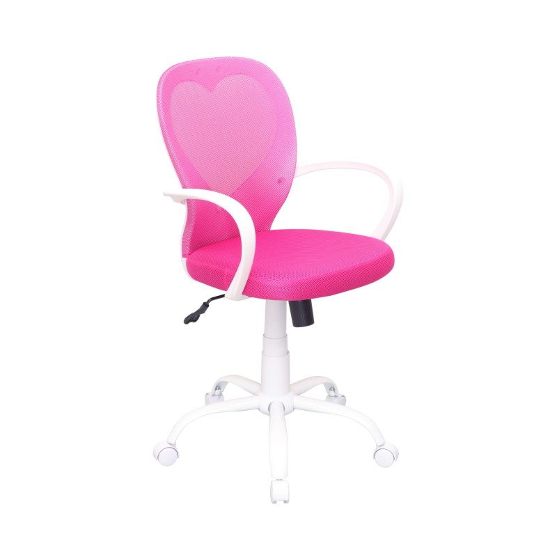 (QZY-1447) Silla giratoria (rosa)