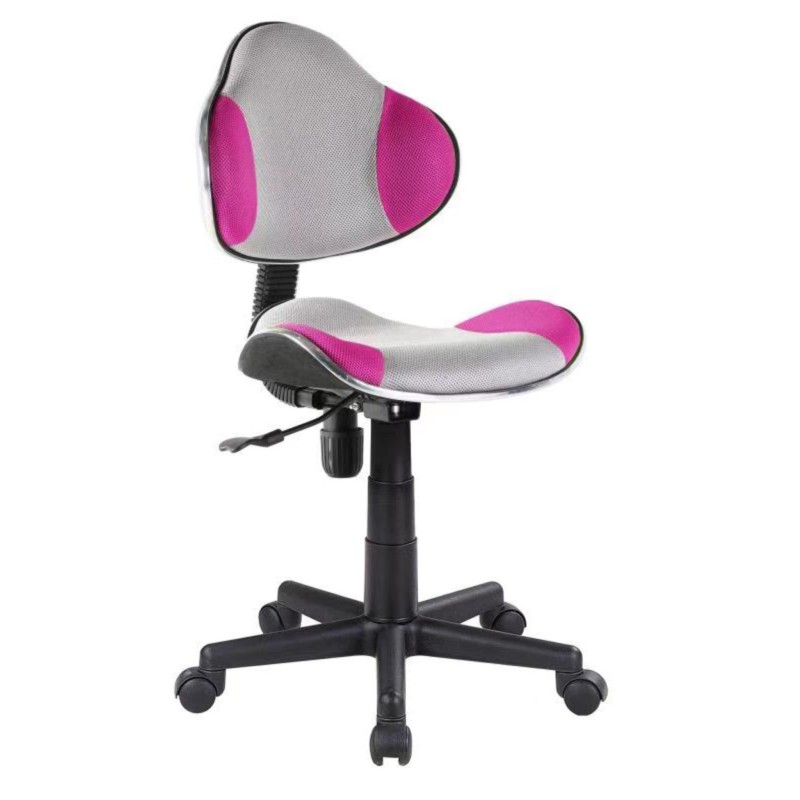 (QZY-G2B) Drehstuhl (rosa/grau)