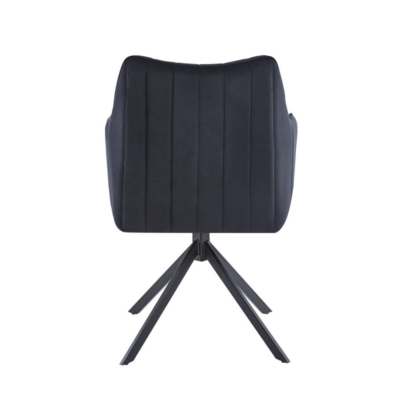 Velvet chair (black)