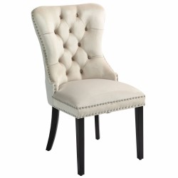 Silla de terciopelo (beige)