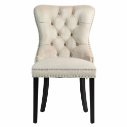 Silla de terciopelo (beige)
