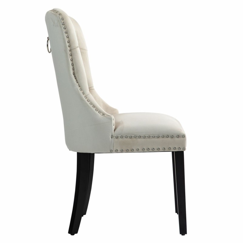 Silla de terciopelo (beige)