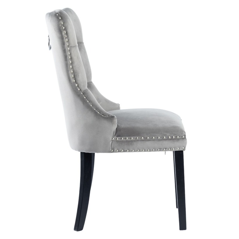 Silla de terciopelo (gris)