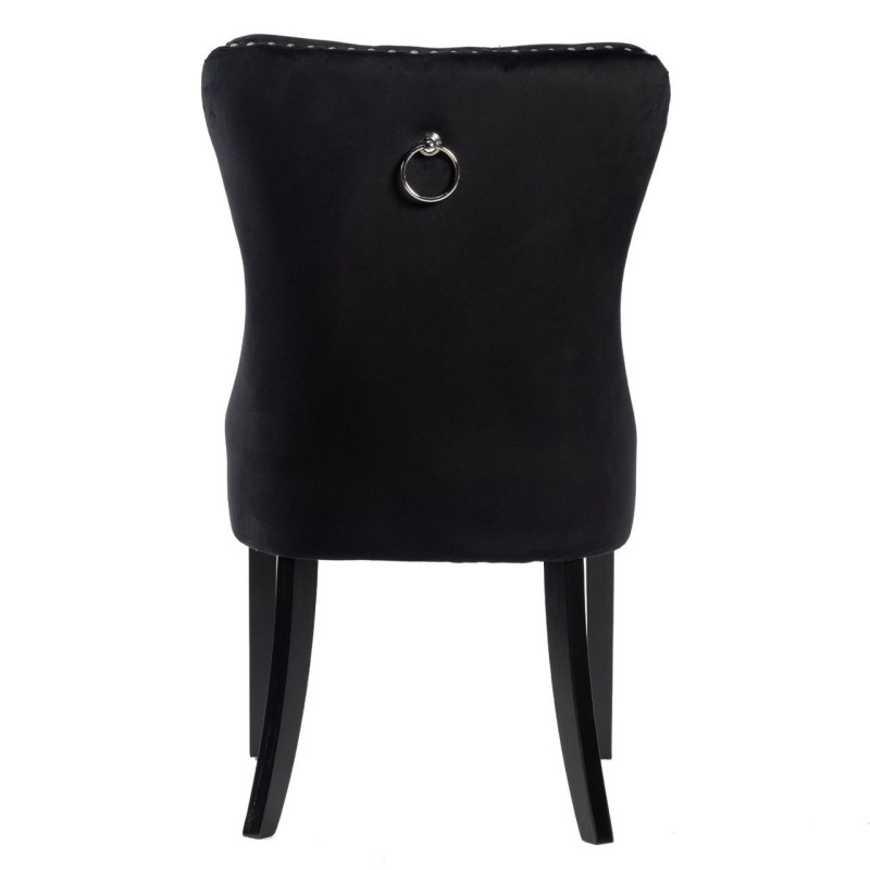 Velvet chair (black)