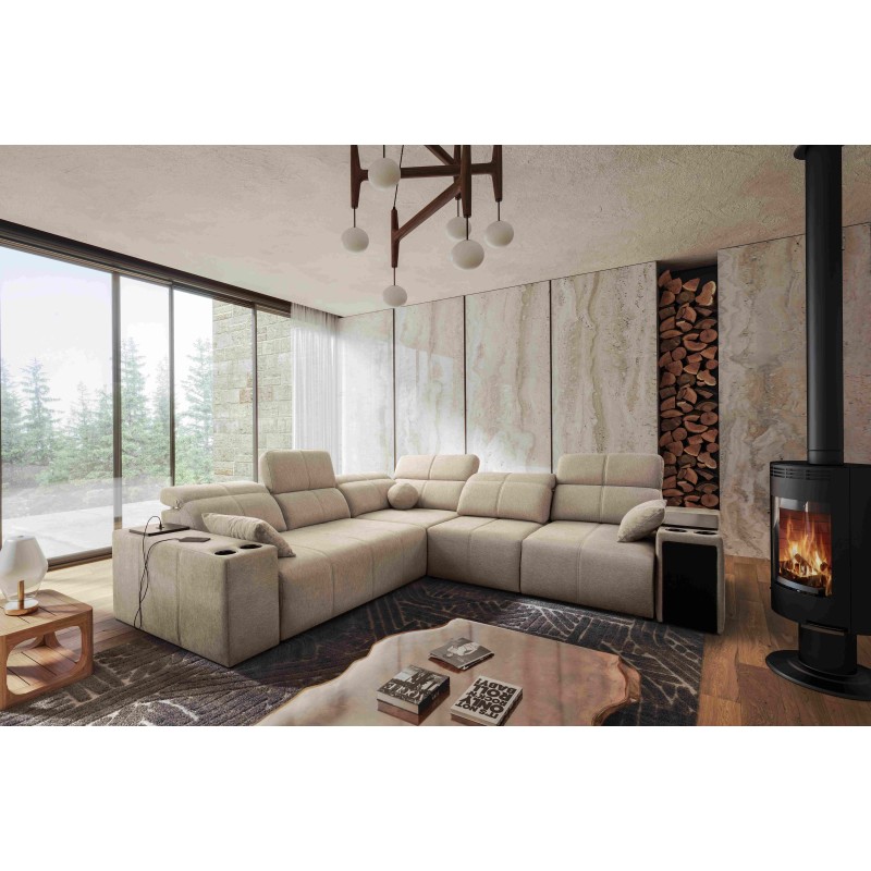 Milano III corner sofa with a sleeping function - elegance and functionality in one!