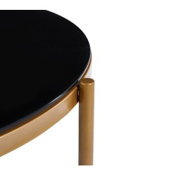 Black bench (gold frame)