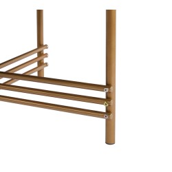 Schwarzer Tisch (goldenes Gestell)