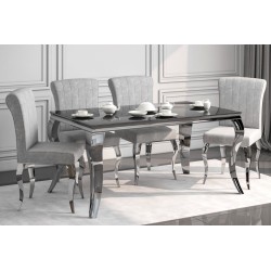 Table (black/chrome) 90x150