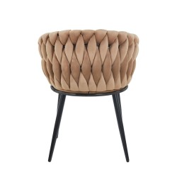 Velvet chair (cappuccino)