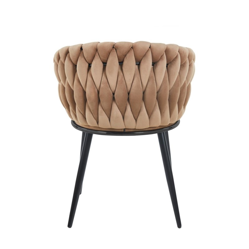 Velvet chair (cappuccino)