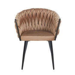 Velvet chair (cappuccino)