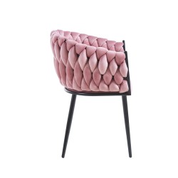 Silla de terciopelo (rosa)