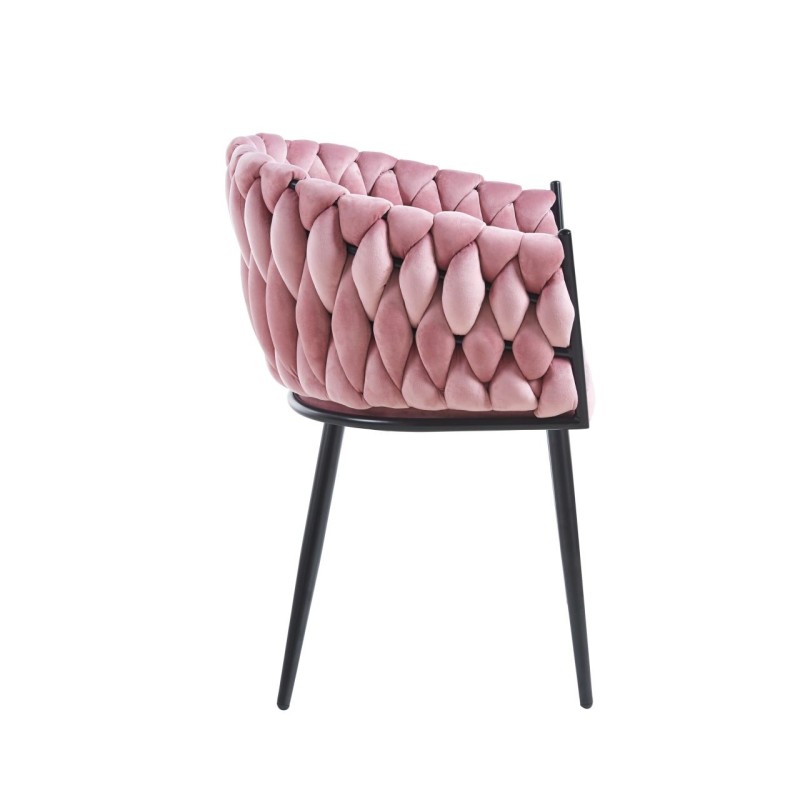 Silla de terciopelo (rosa)