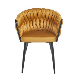 Velvet chair (curry)