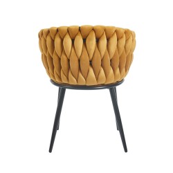 Velvet chair (curry)