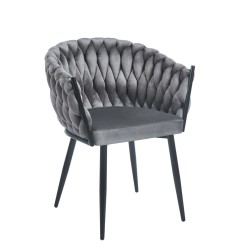 Velvet chair (gray)