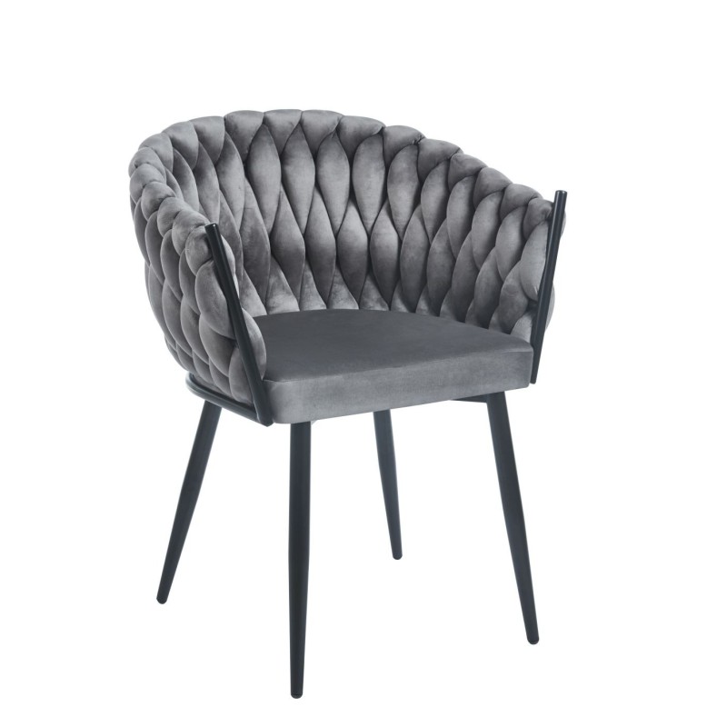 Velvet chair (gray)