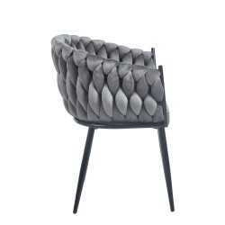 Velvet chair (gray)