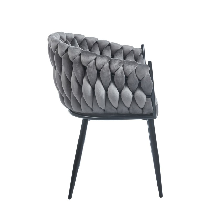 Velvet chair (gray)