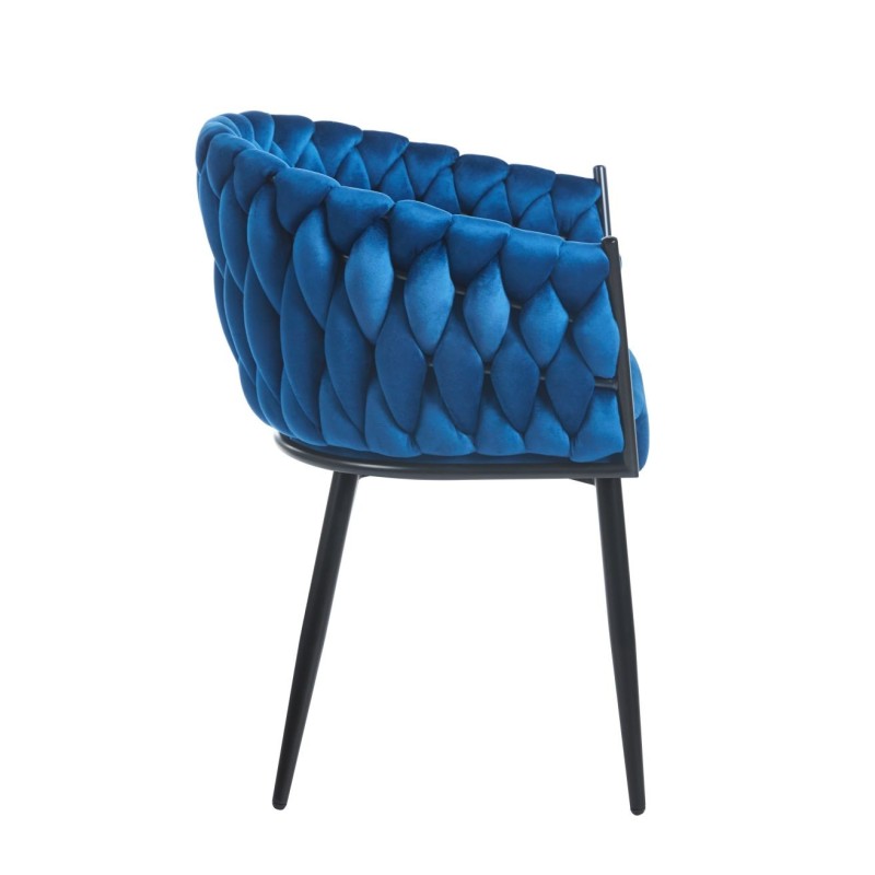 Velvet chair (blue)