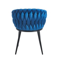 Velvet chair (blue)