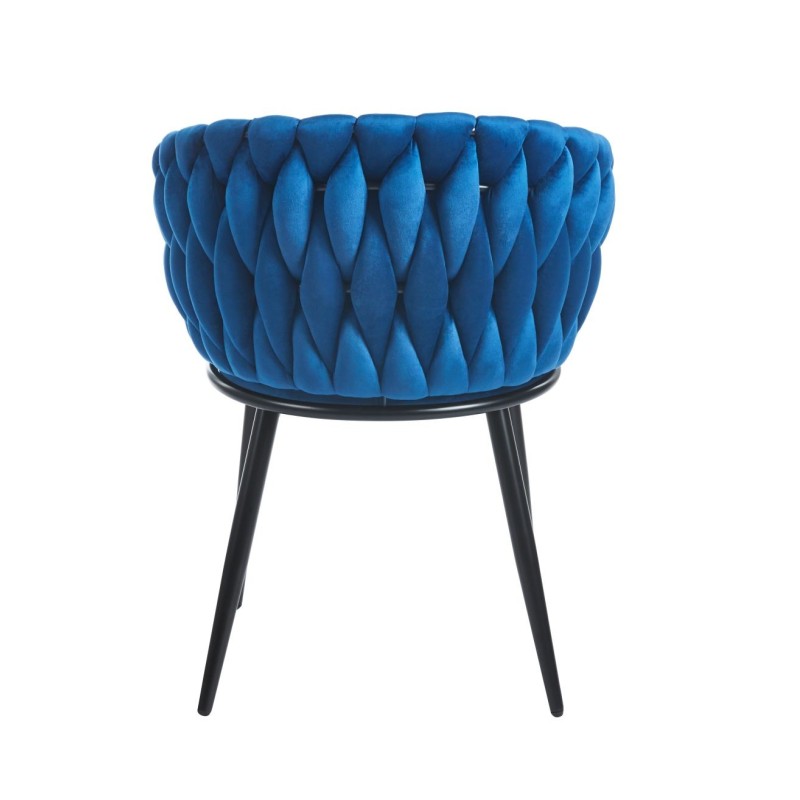 Velvet chair (blue)