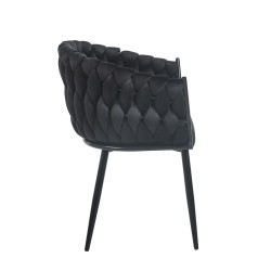 Krzesło velvet (czarne)