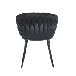 Velvet chair (black)