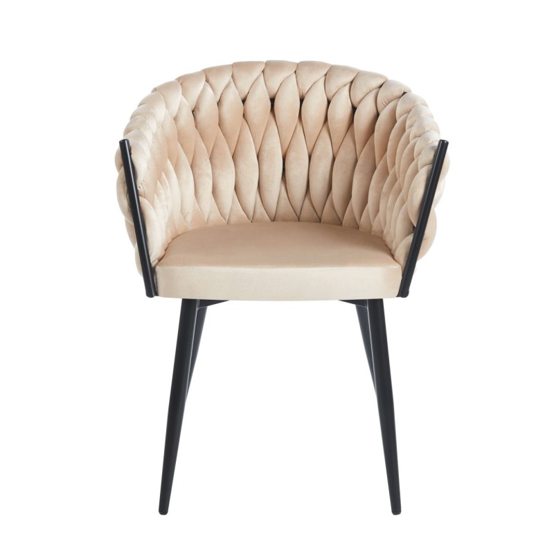 Silla de terciopelo (beige)