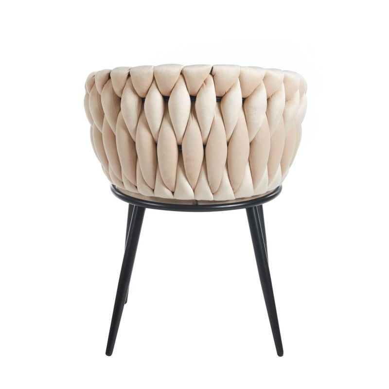 Velvet chair (beige)