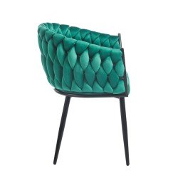 Velvet chair (green)