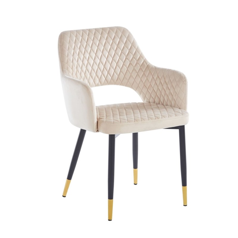 Velvet chair (beige)