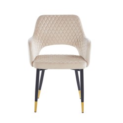 Silla de terciopelo (beige)
