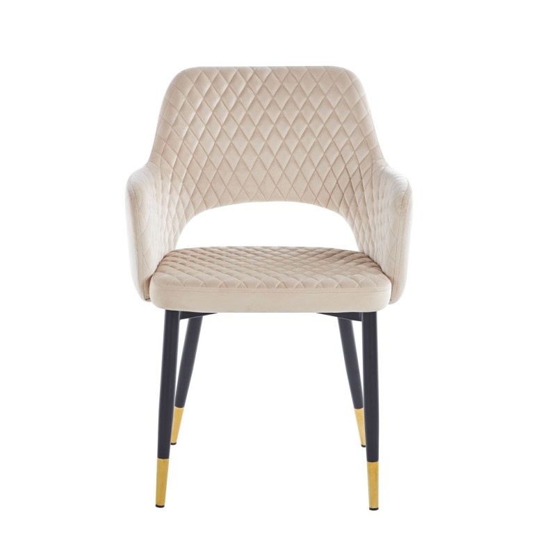 Silla de terciopelo (beige)