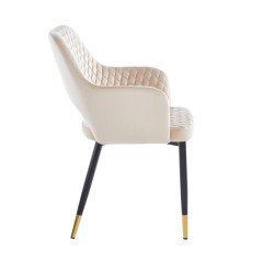Silla de terciopelo (beige)