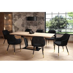 Silla de terciopelo (negra)