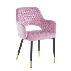 Velvet chair (pink)