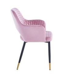 Velvet chair (pink)