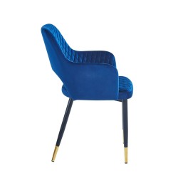 Velvet chair (blue)