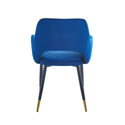 Silla de terciopelo (azul)
