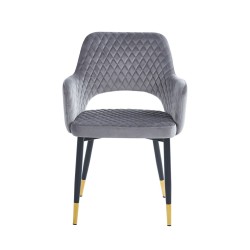 Velvet chair (gray)