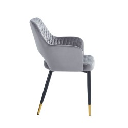 Velvet chair (gray)