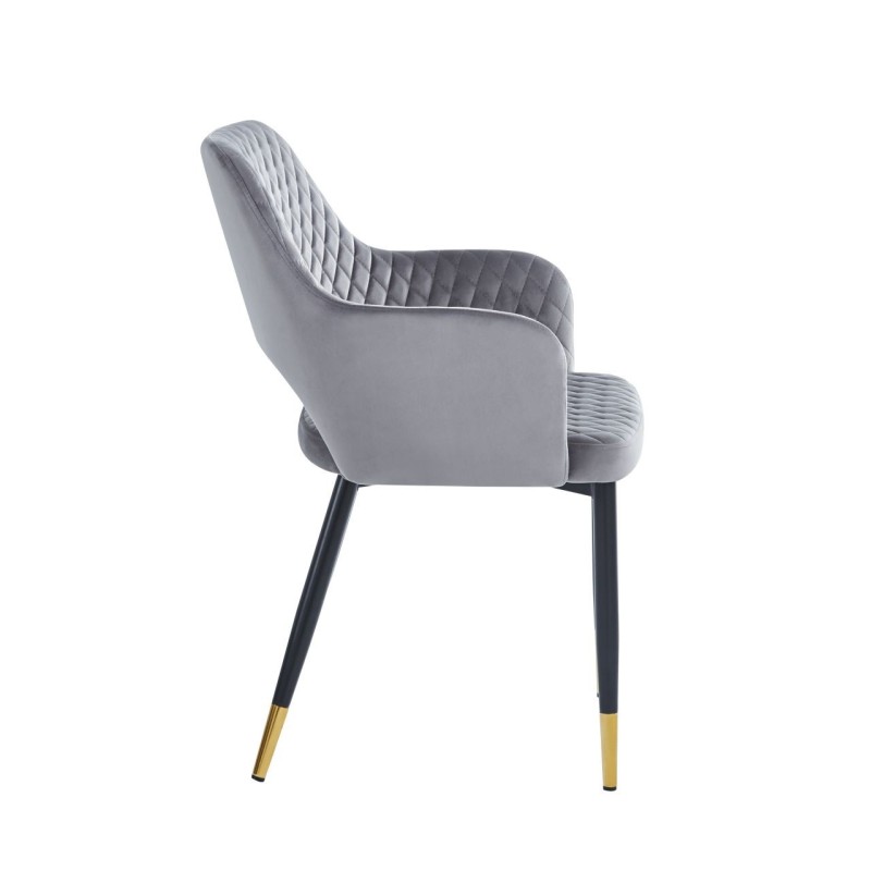 Silla de terciopelo (gris)