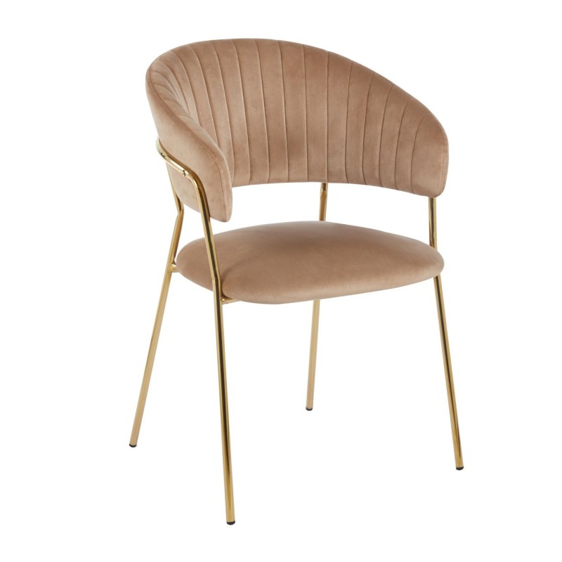 Velvet chair (cappuccino)