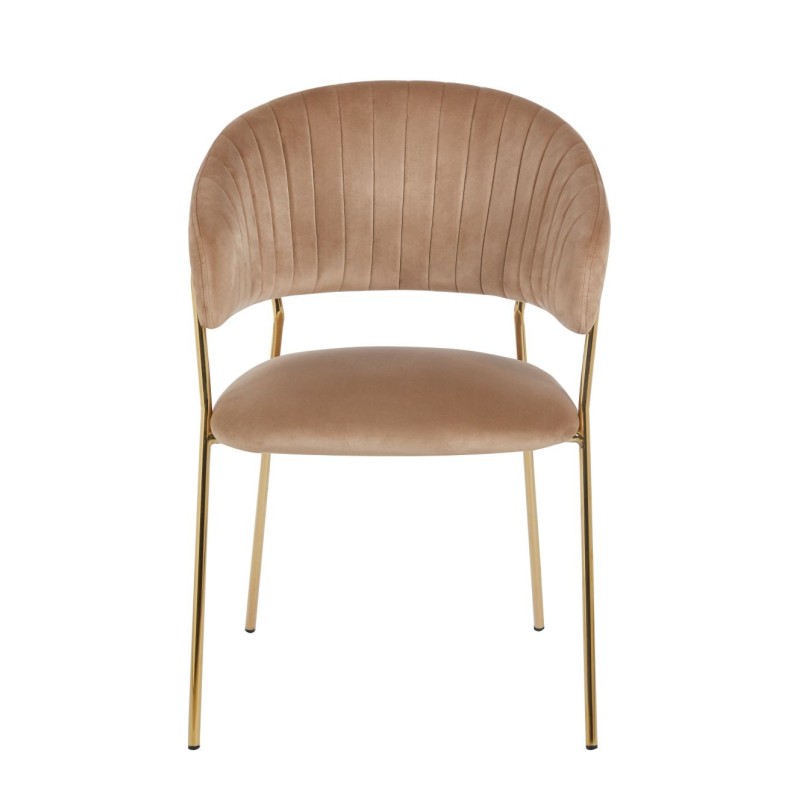 Velvet chair (cappuccino)