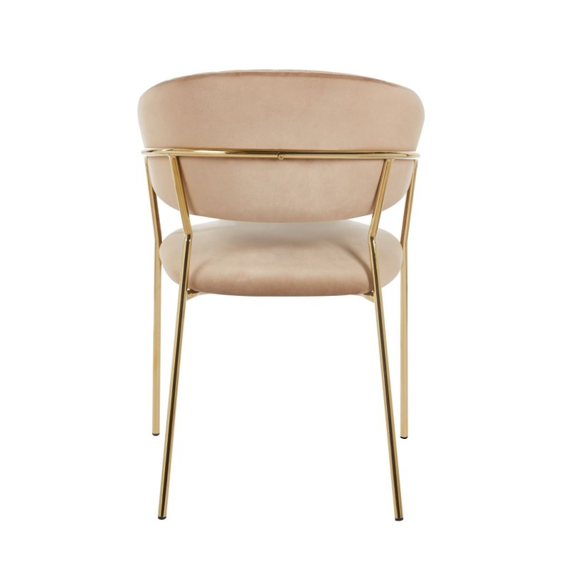 Velvet chair (cappuccino)