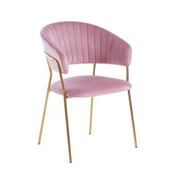 Velvet chair (pink)